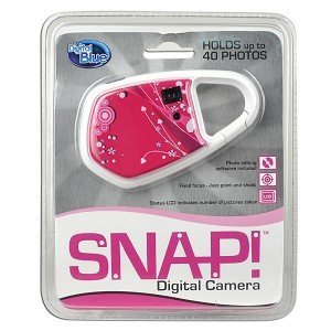 Digital Blue SNAP! DB15007 300K Carabiner Digital Camera (Pink Floral) N4