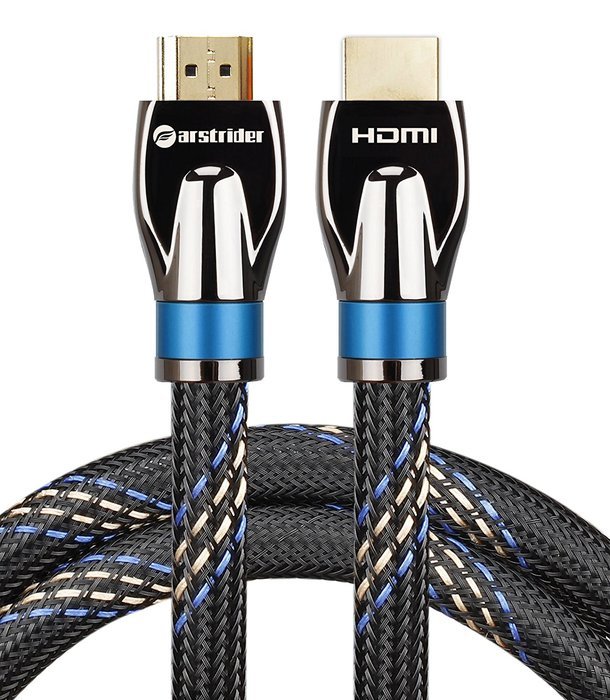 FARSTRIDER HDMI Cable 2.0 Ultra High Speed 3 Feet (1 Meters), Supports Ethernet, 3D, 2160P, 4k, 24AWG, CL3, 25K... N19