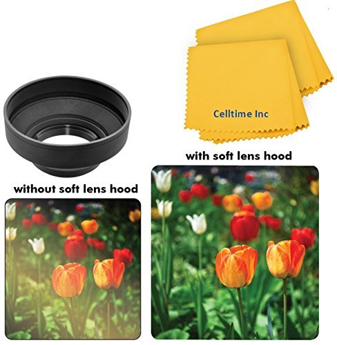 49mm Professional Collapsible Rubber Hood for Panasonic HC-X900M Cameras