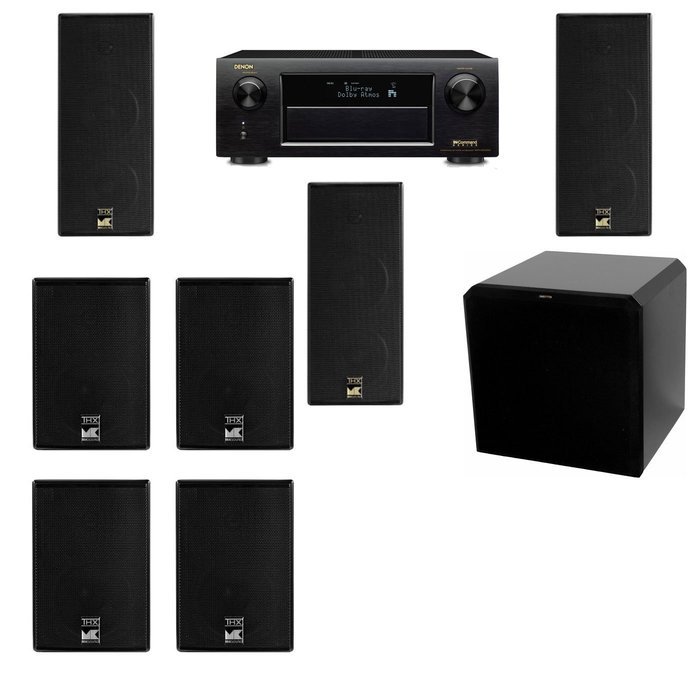 M&K Sound LCR950 Loudspeaker 7.1 HRS12 Denon AVR-X5200W