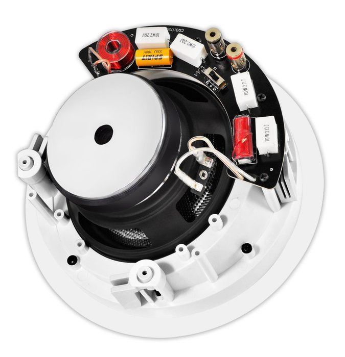 OSD Audio ICE660 6.5-inch Polypropylene 150-Watt Angled In-Ceiling Speaker, Single N2