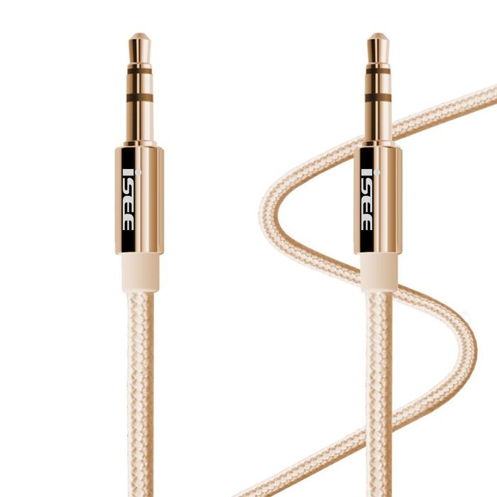 iSEE Aux Cord ,3.3 Ft Nylon premium Audio Cable / Aux Cable , Auxiliary Cable for Car and Home Stereo, Headphone... N5