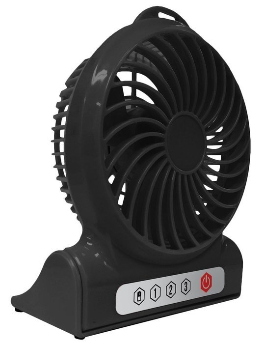 AlphaCool 4" Rechargeable Battery Powered Fan N2