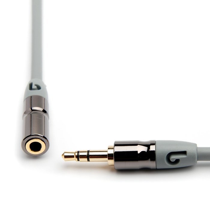 PlugLug - 4FT 3.5mm Male to Female Premium Auxiliary Audio Cable for Headphones, iPods, iPhones, iPads, Home /... N66