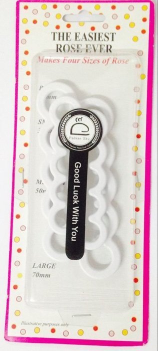 The Easiest Rose Ever Small Cutter Set of 2，Cake Decorating Gumpaste Flowers by Palker Sky N2