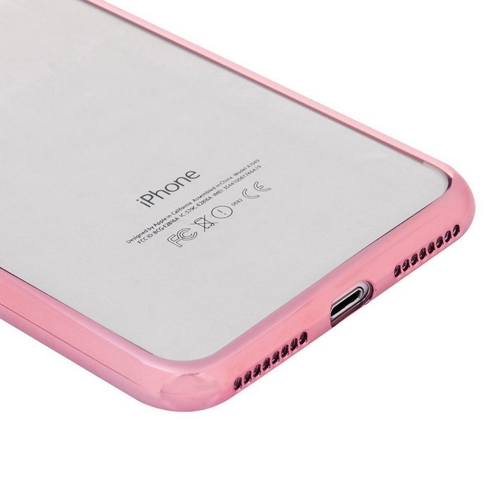 Badalink iPhone 7 Plus Case (5.5") Electroplated Plating Soft TPU Shockproof Flexible Easy Grip Crystal Clear... N3