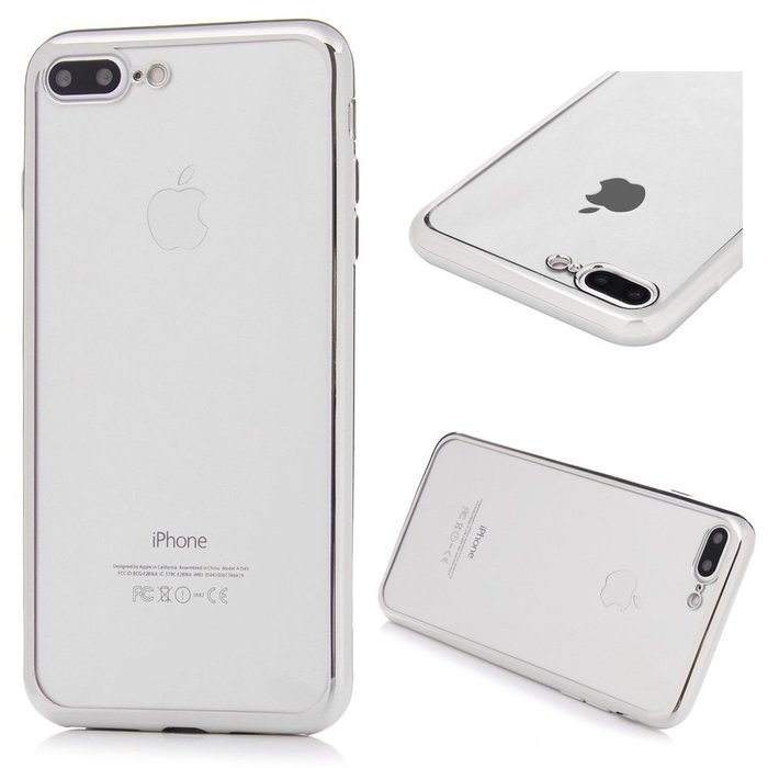 Badalink iPhone 7 Plus Case (5.5") Electroplated Plating Soft TPU Shockproof Flexible Easy Grip Crystal Clear... N4