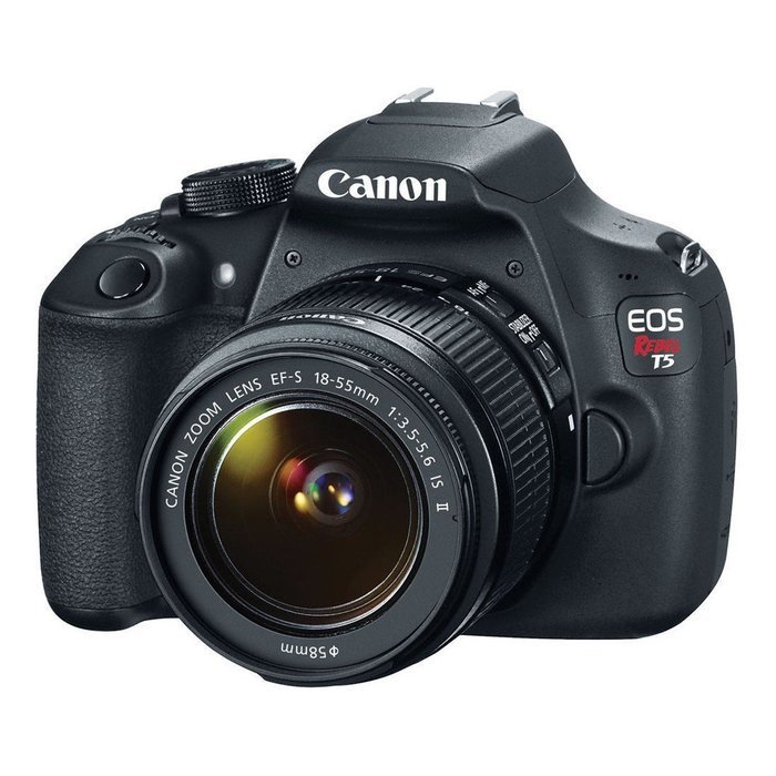 Canon EOS Rebel T5 Digital SLR 18MP Camera with EF-S 18-55mm IS II Lens New USA N3