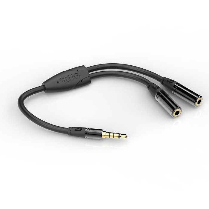 PlugLug - 4FT 3.5mm Male to Female Premium Auxiliary Audio Cable for Headphones, iPods, iPhones, iPads, Home /... N82