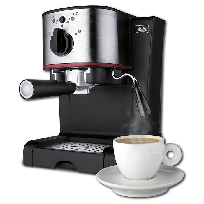 Hamilton Beach Melitta 15-Bar Pump Espresso Maker with Frother, Silver | 40791 N3