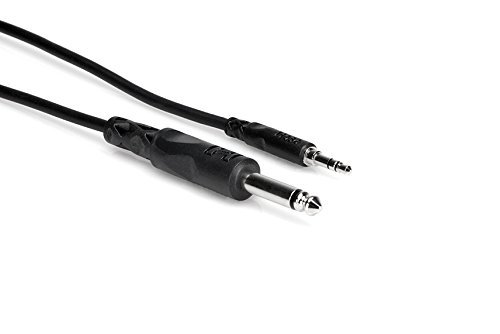 Hosa CMP-103 1/4 inch TS to 3.5 mm TRS Mono Interconnect Cable, 3 feet