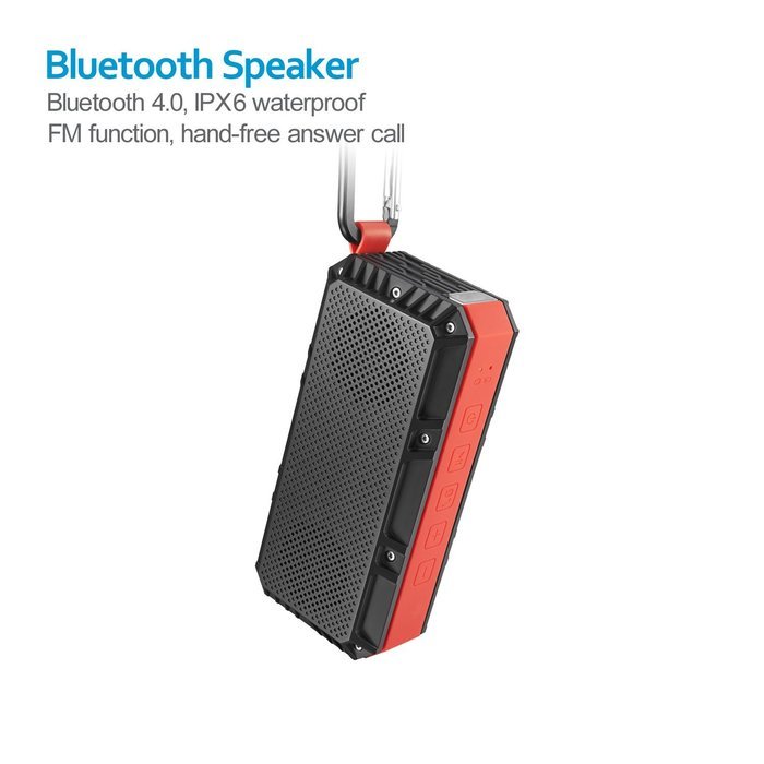 SENWOW Bluetooth 4.0 Portable Wireless Speaker, 10W Output Power With Enhanced Bass, IPX6 Waterproof, Build In... N6