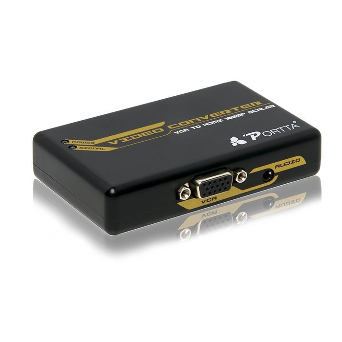 Portta PETVHSP VGA + Stereo to HDMI Converter up Scaler v1.3 support 720P/1080P