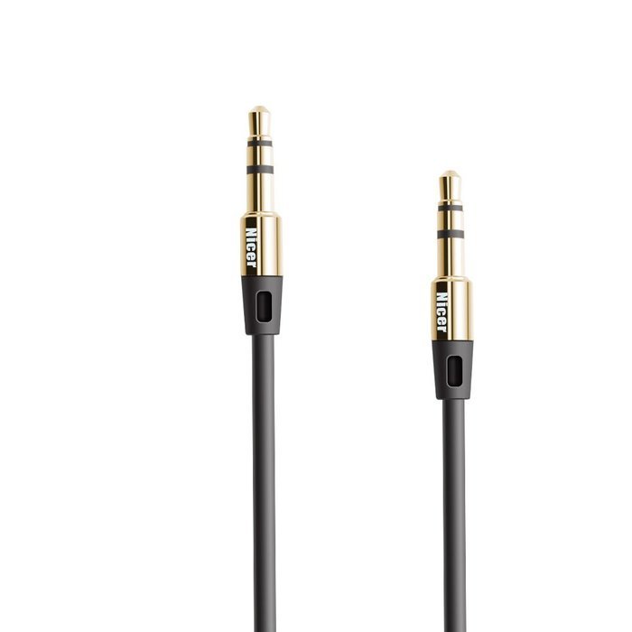 Nicer&reg; 6.6 Ft Premium Nylon Audio Cable / Aux Cord ,3.5mm Auxiliary Aux Cable for Car Stereo, Apple iphone, ipad... N16