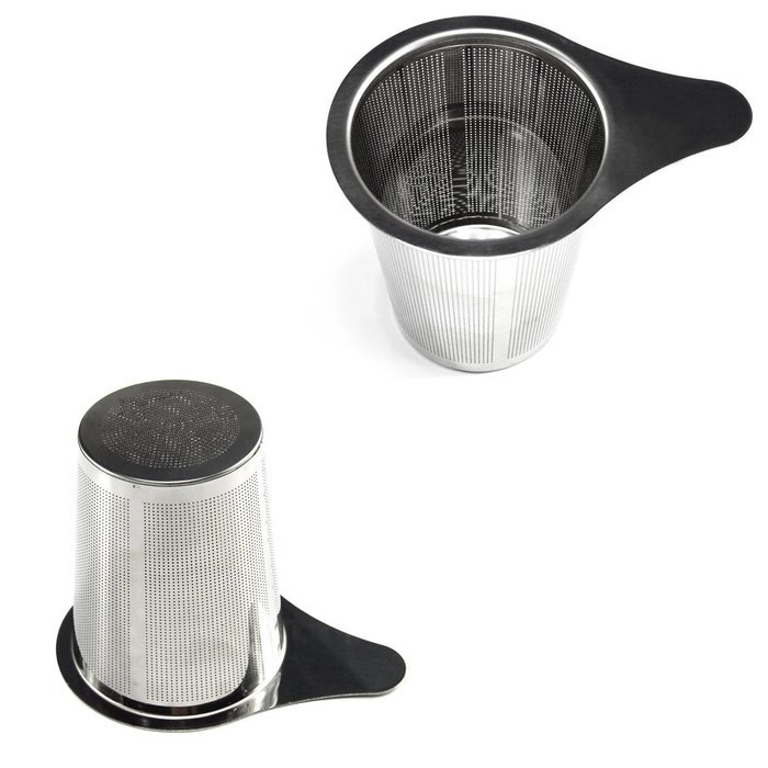 Clairty Brew-in-mug Teapot Extra Fine Mesh Tea Strainer Infuser Steeper with Lid and Handle for Loose Leaf Grain...