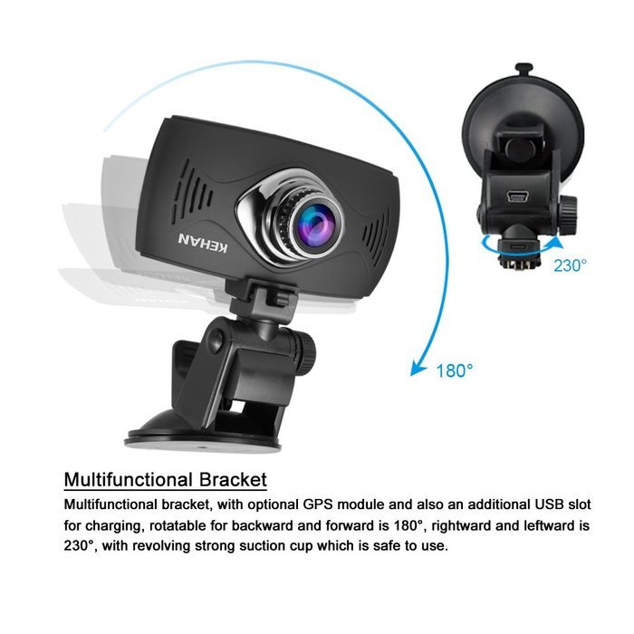 KEHAN KH823-30VP Full HD 1920*1080 Car DVR Dash Cam Dashboard Camcorder 170&deg; Wide Viewing Angle 2.7" Screen Ambarella... N5