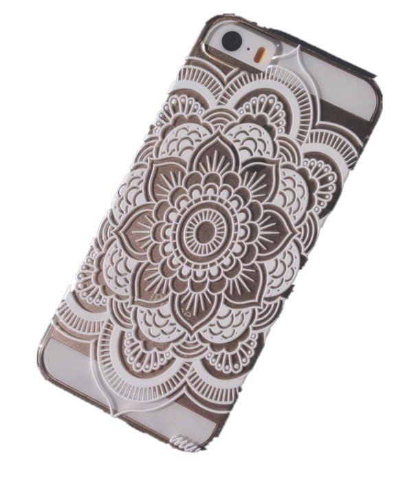 iPhone 7 Plus Case, iPhone 7 Plus Henna Case, UnnFiko Henna Clear Plastic Case Cover for Apple iPhone 7 Plus (... N11