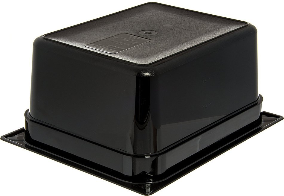 Carlisle 10422B13 High Heat One-Half Size Food Pan, 8.7-quart Capacity, 6" x 10.38" x 12.75", Amber (Case of 6) N6