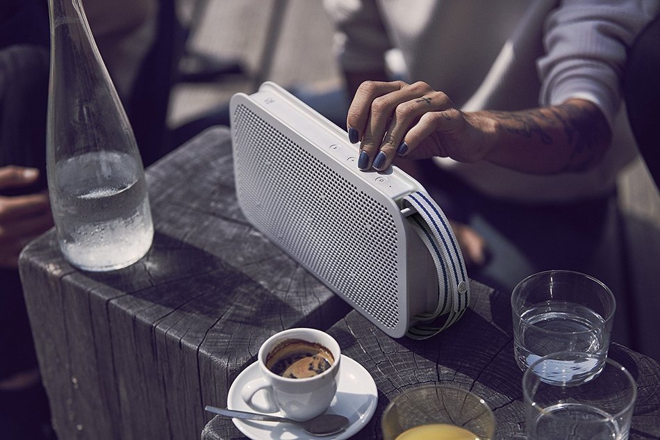 B&O PLAY by Bang & Olufsen Beoplay A2 Active Portable Bluetooth Speaker, Stone Grey N12