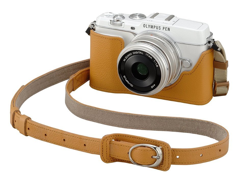 Olympus CS-40B Leather Body Jacket - Light Brown (for Olympus PEN E-P5) N3