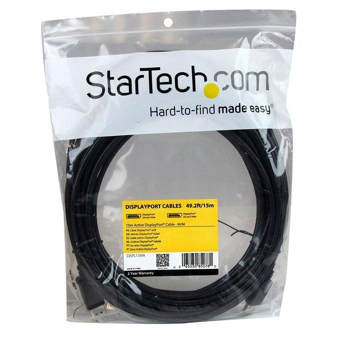StarTech.com DISPLPORT35L 35-Feet DisplayPort Cable with Latches - M/M N20