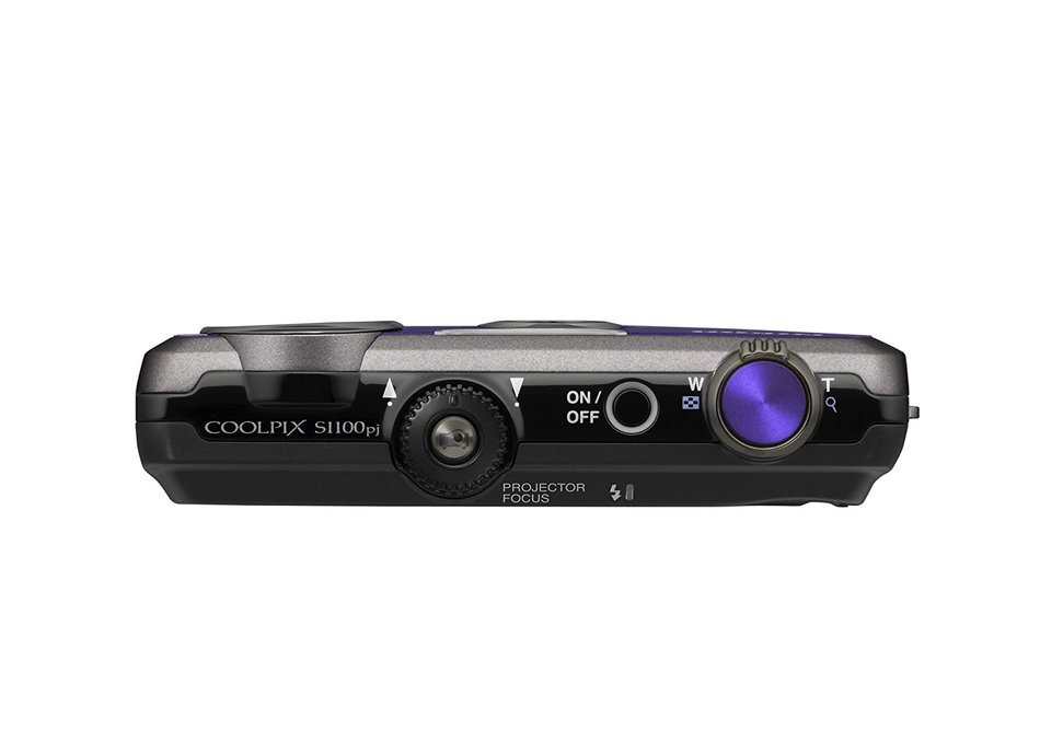 Nikon Coolpix S1100pj 14 MP Digital Camera with 5x Wide Angle Optical Vibration Reduction (VR) Zoom and 3-Inch... N19