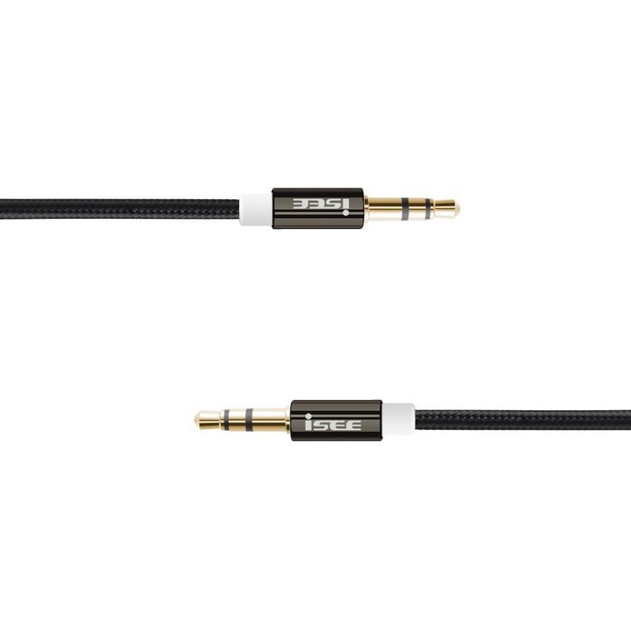 iSEE Aux Cord ,3.3 Ft Nylon premium Audio Cable / Aux Cable , Auxiliary Cable for Car and Home Stereo, Headphone... N11