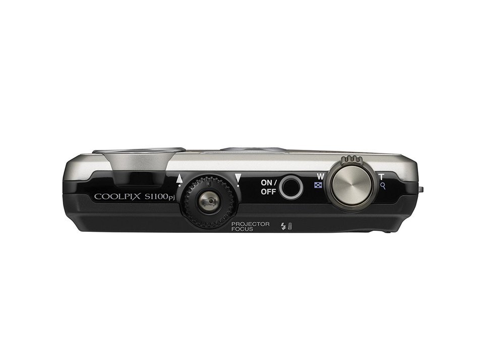 Nikon Coolpix S1100pj 14 MP Digital Camera with 5x Wide Angle Optical Vibration Reduction (VR) Zoom and 3-Inch... N22