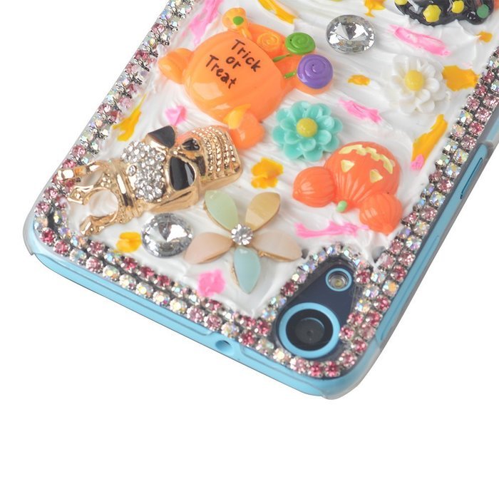 Spritech(TM) 3D Handmade Crystal Phone Case for Alcatel OneTouch IDOL 3 (5.5inch),Helloween Style Monster Pumpkin... N4