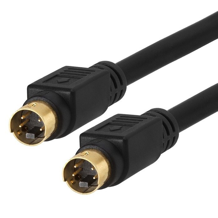 Cmple - S-Video SVideo (SVHS) Gold Plated Cable 4 pin - 3 ft N3