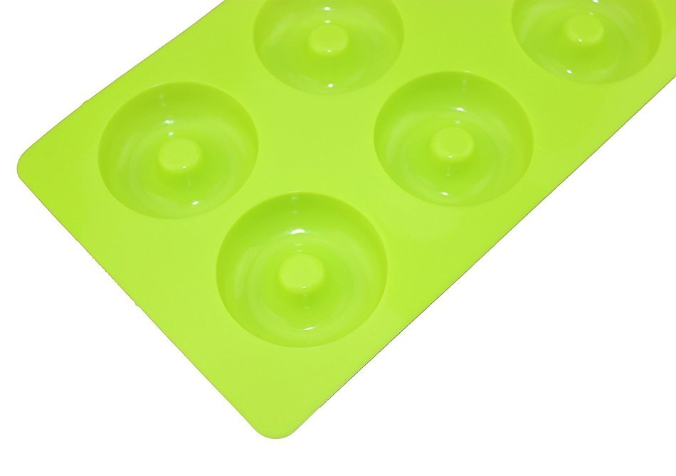 Tifan 6-Cavity Savarin Silicone Mold for Donut, Cake, Bread, Cupcake, Cheesecake, Cornbread, Muffin, Brownie,...