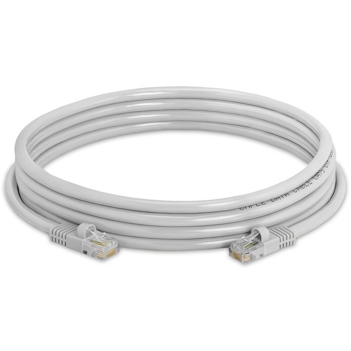 Cmple - RJ45 CAT5 CAT5E ETHERNET LAN NETWORK CABLE -75 FT White N105