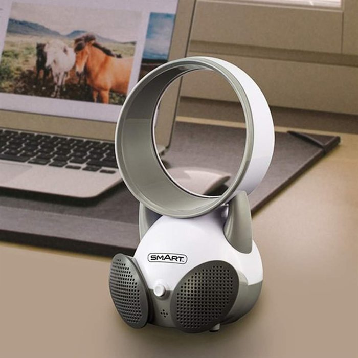 Mini Bladeless Fan with Speakers