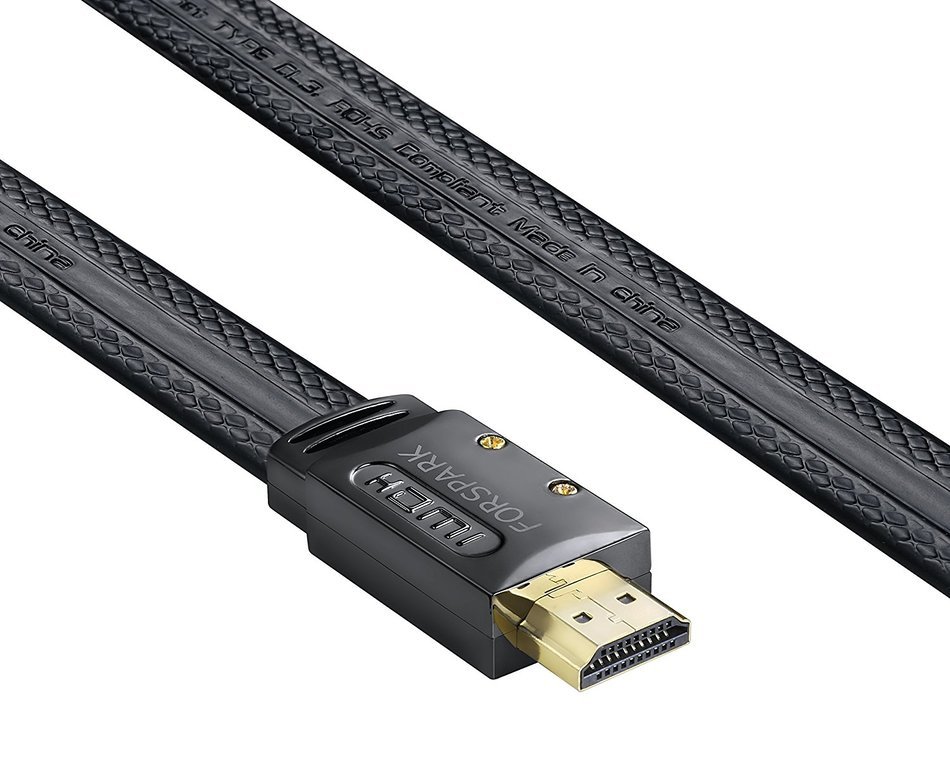 FORSPARK Ultra High Speed HDMI Cable 4Feet(1.3m) with Ethernet- 26AWG HDMI 1.4 - 2.0 Professional - 3D -4k- Full... N6