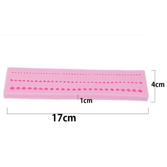 Pearl String Beads Silicone Mold Cake Decorating Fondant Baking Mould
