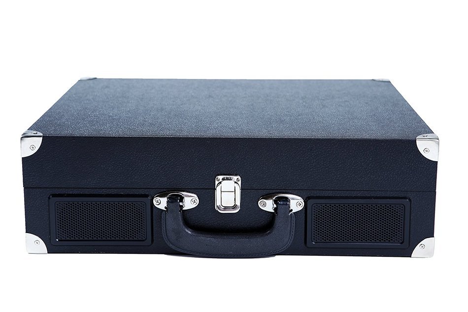 TechPlay ODC5E-BK AC/DC Portable suitcase 3 SPEED TURNTABLE WITH PC LINK AND BUILT-IN SPEAKER N7