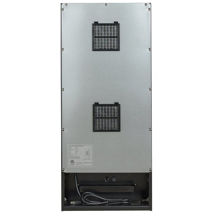 Firebird 21 Bottles Dual Zone Black Finish Touch Control Panel Freestanding Electric Wine Cooler Cellar