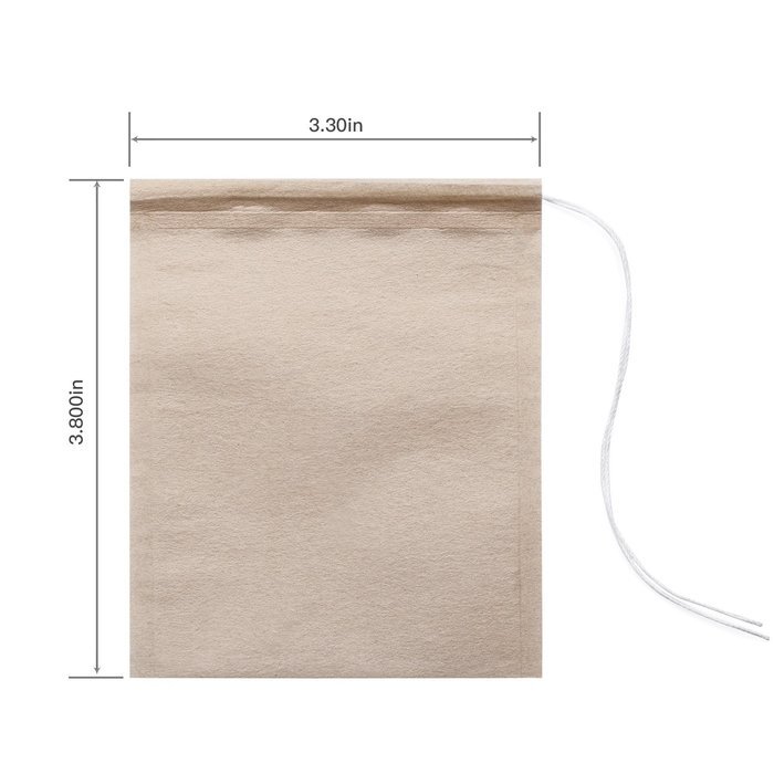MIAOMIAO 100 count unbleached tea filter bags and Stainless Steel Tea spoon Set , 【safe and natural material】... N2