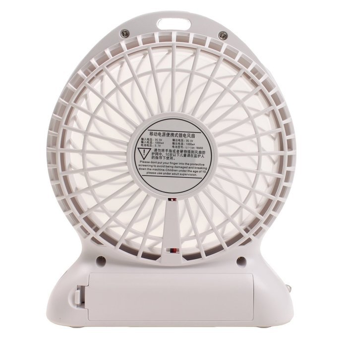 TecLine Personal Portable Rechargeable USB Battery 2-in-1 Power Bank Mini Fan N8