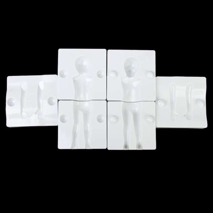 6pcs Fondant Cake Icing Mold Sugarcraft Decoration 3D Children Body Parts