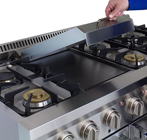 AGA APRO48DFSS 48" Professional Dual Fuel Range with RapidBake Convection, Stainless Steel