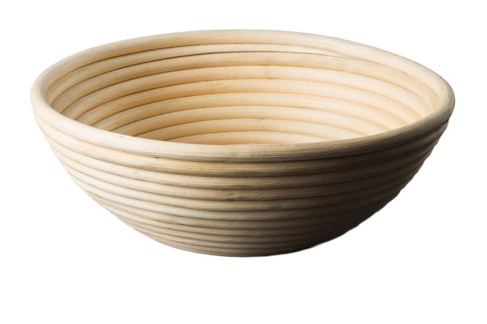 Banneton Bread Proofing Basket - 8.5-Inch Round Brotform Bowl for Baking Dough with Bonus Linen Cover and Ebook... N8