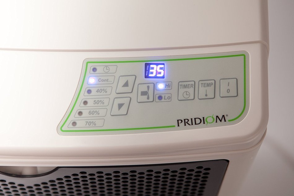 Pridiom PGD1080HCW Heavy Duty High Capacity Dehumidifier, 22.5" Height x 19" Length x 14" Width, 120 pint,White N7