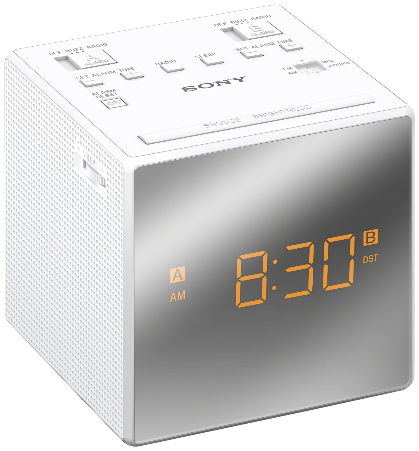 Sony ICFC1T Dual Alarm Clock Radio, White free image download