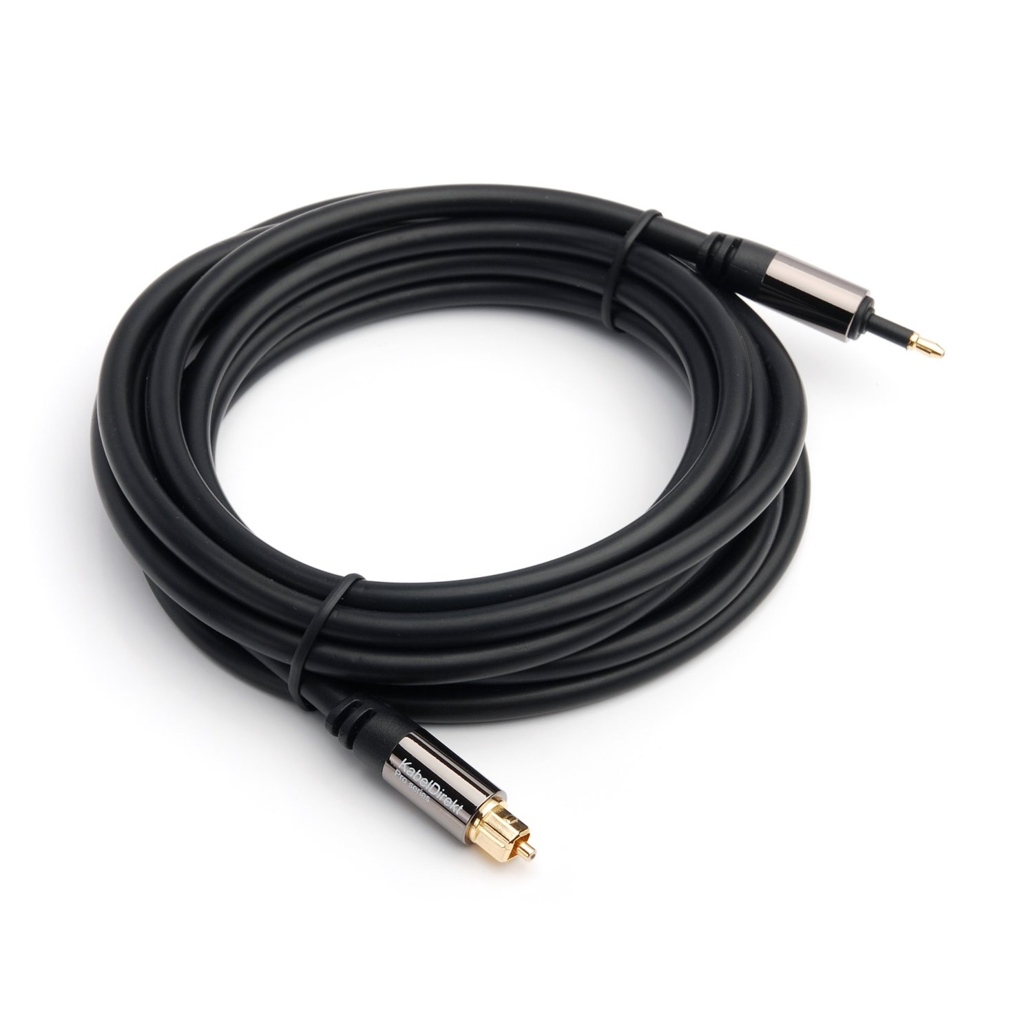 Kabeldirekt Feet Mini Toslink Optical Digital Audio Cable Pro