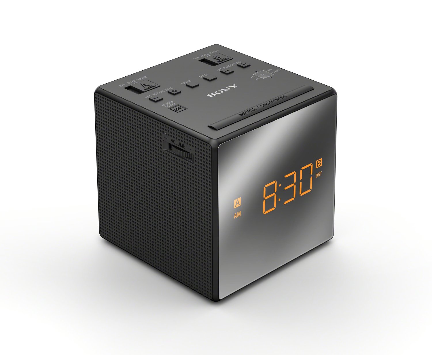 Sony ICFC1T Dual Alarm Clock Radio, White N4 free image download