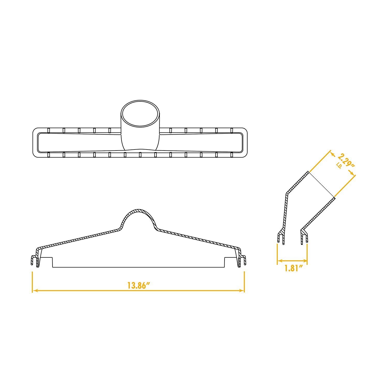 Wet Dry Vacuum Accessories WS25014A Wet Dry Vac Floor Brush