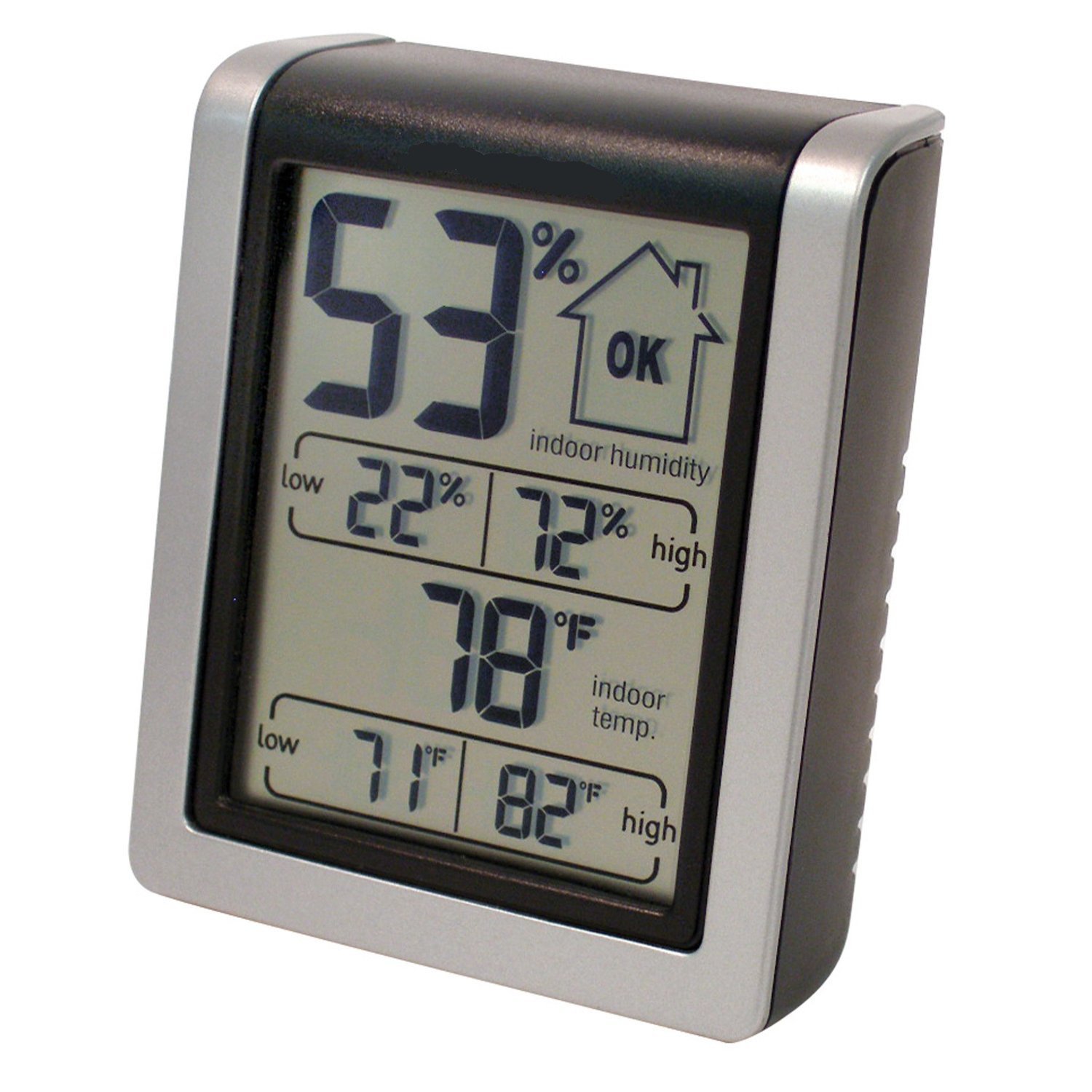 Pro Accuracy Temperature & Humidity Monitor with Alarms (black) N3 free ...