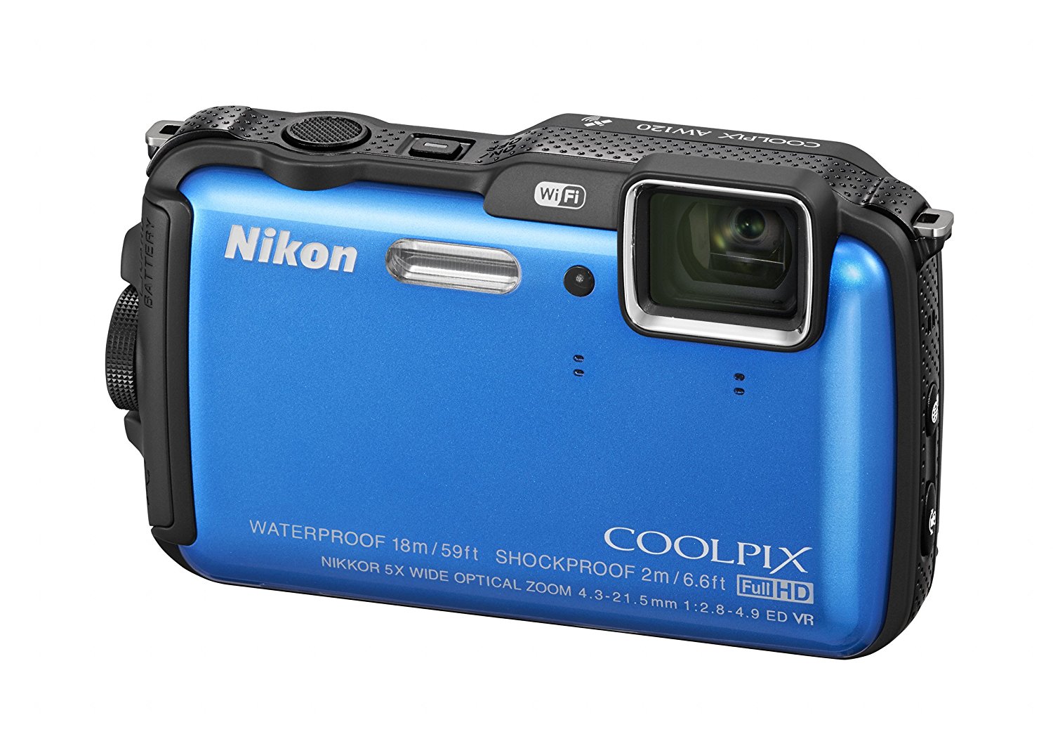 Nikon Coolpix Aw120 161 Mp Wi Fi And Waterproof Digital Camera With Gps And Full Hd 1080p Video 5358