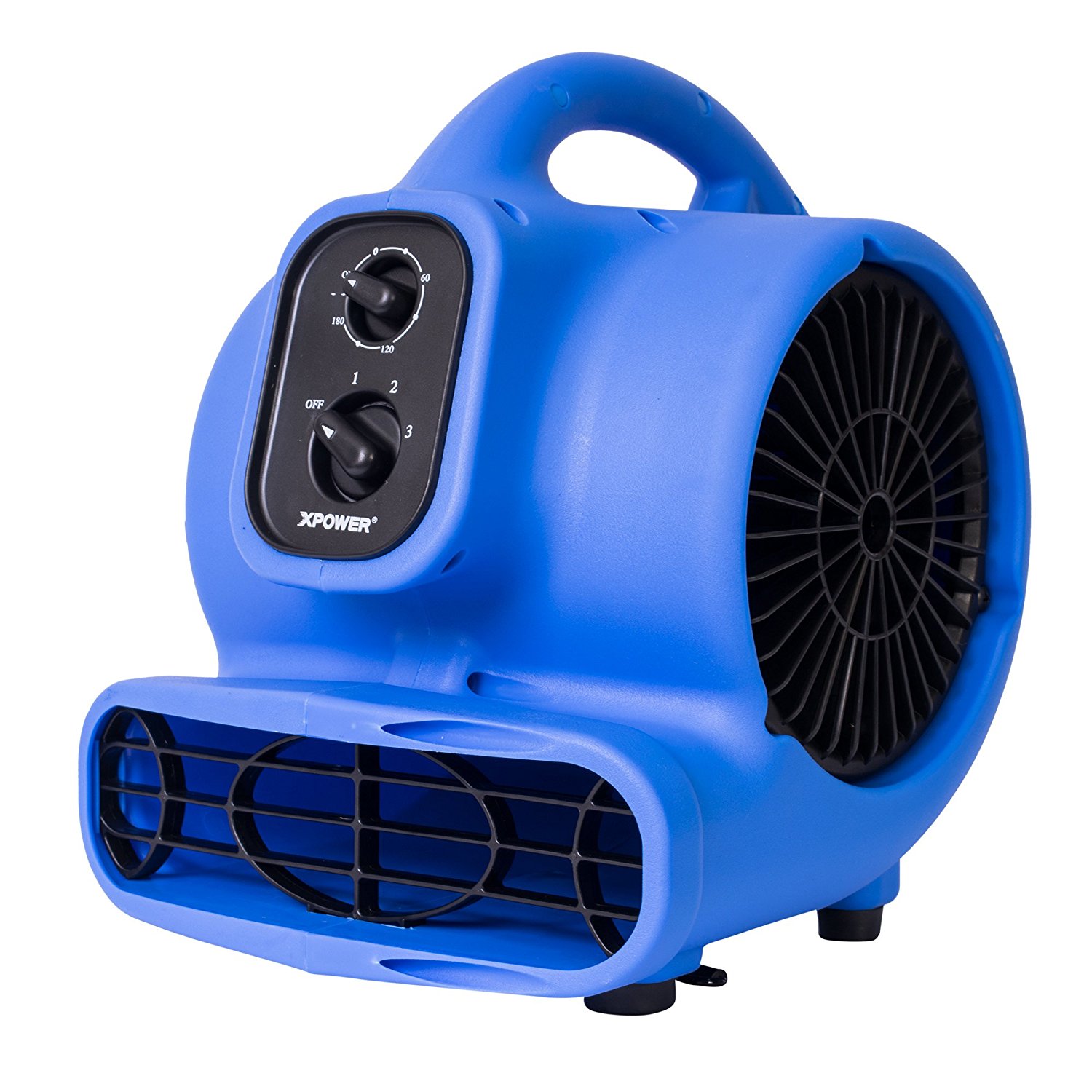 XPOWER P-230AT 1/5 HP 800 CFM 3 Speeds Mini Air Mover with 3-Hour Timer ...